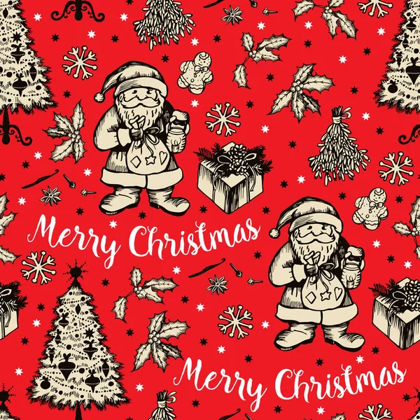 Dekorative Weihnachtskarte — Stockvektor