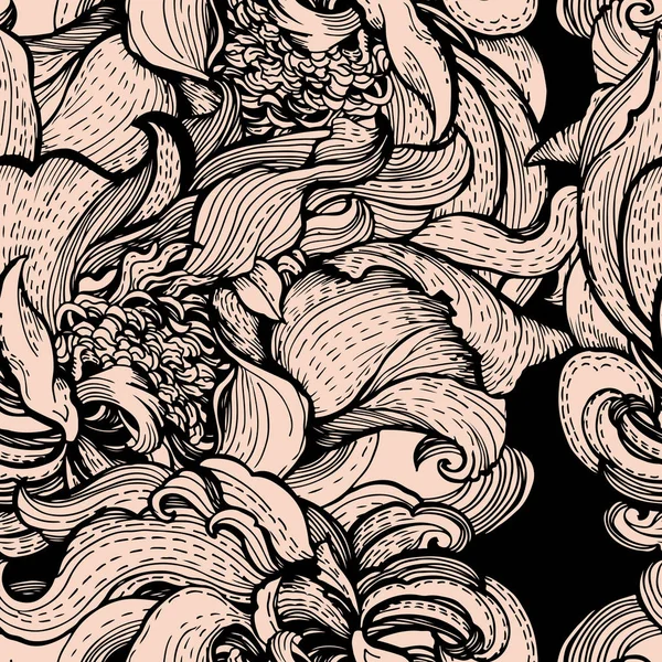 Muster stilisierter Blumen — Stockvektor