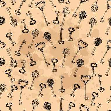 tuşları ile Retro desen