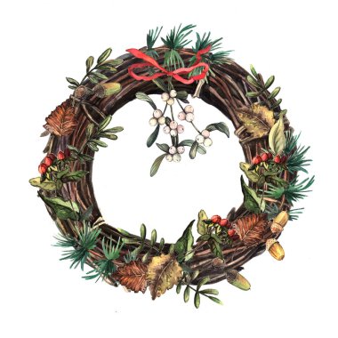 Suluboya Noel çelengi
