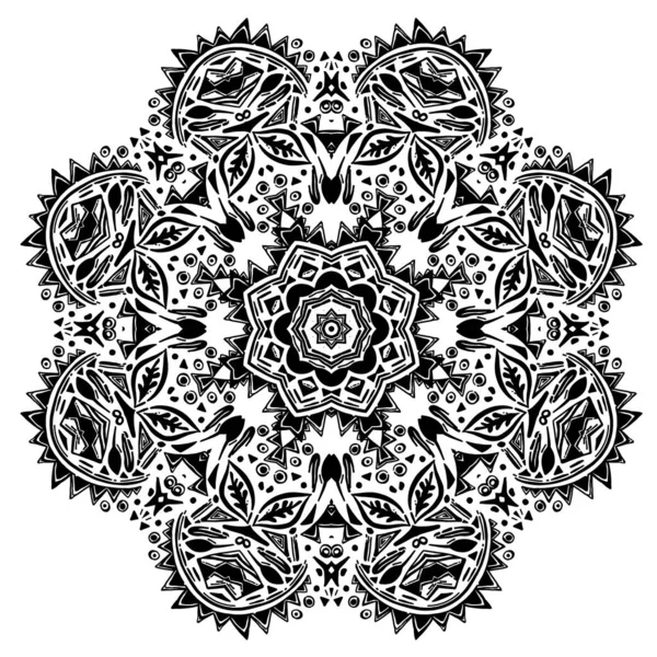 Mandala ethnique abstrait — Image vectorielle