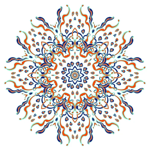 Mandala à motifs — Image vectorielle
