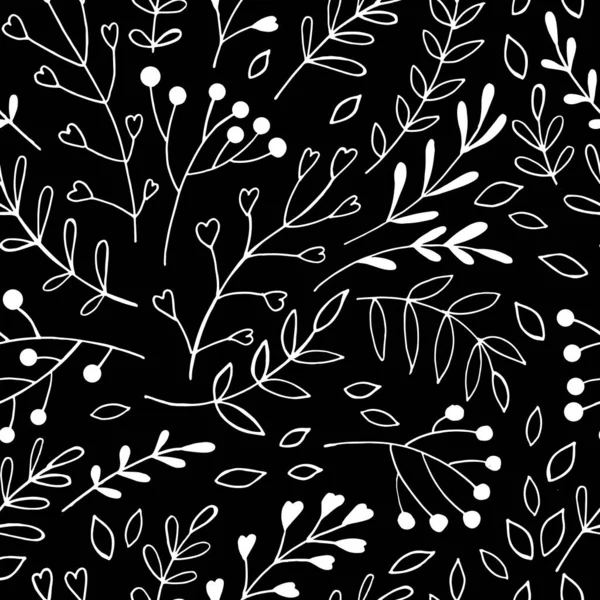 Ботанічне Листя Безшовне Безшовний Орнамент Прикраси Тканини Паперу Шпалер Інших — стоковий вектор