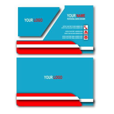 Mavi zarif kartvizit