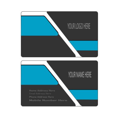 yalın ve modern kartvizit şablonu