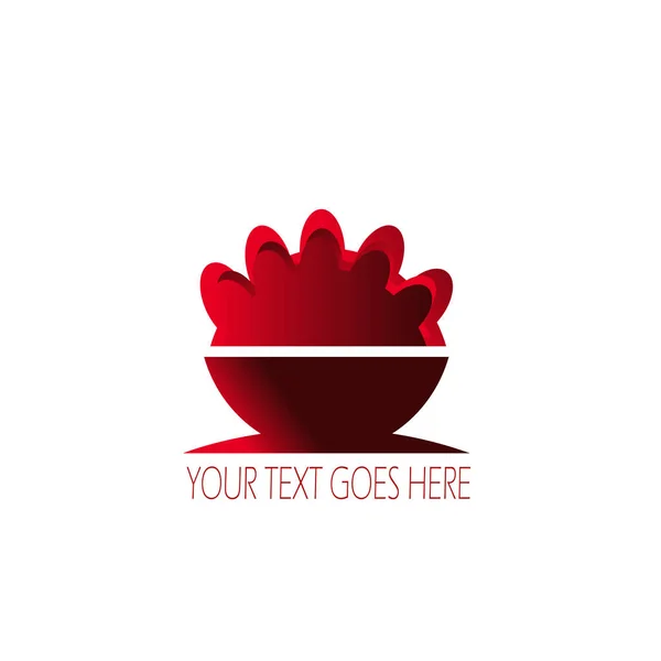 Food dish restaurant logo banner vector illustration — Stock Vector