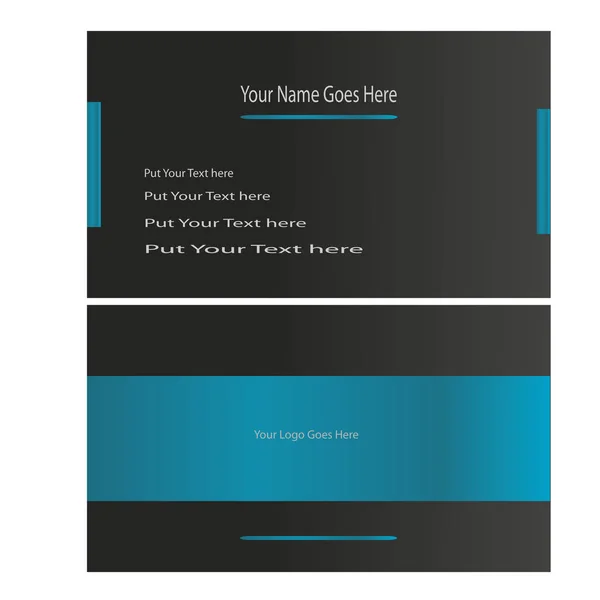 素晴らしいモダンでスタイリッシュな名刺 — ストックベクタ