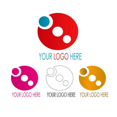 Daire logo kavramı vektör