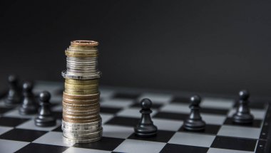 Satranç oyununu kavramı iş fikirleri ve rekabet ve s