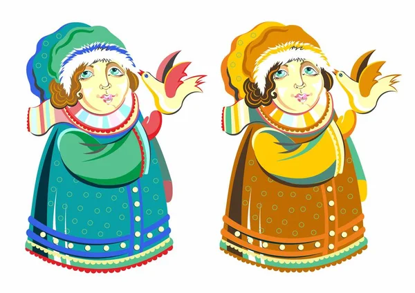 Çocuk bir kuş sonbahar ile