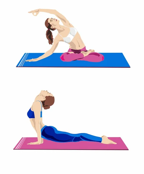 Yoga yapan kız.