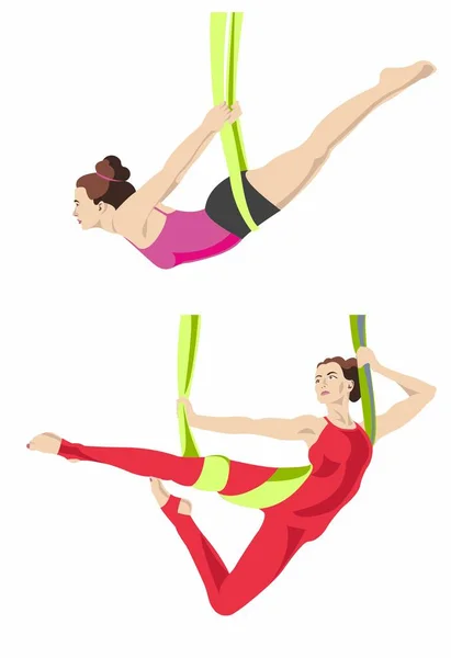 Kız fitness aero yoga