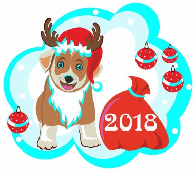Yeni yıl 2018 köpek