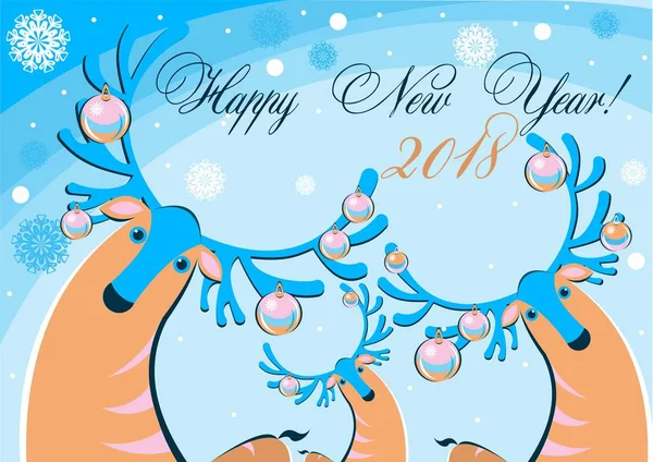 Kartpostal yeni yıl 2018