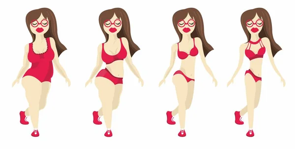 kızlar bikini zayıflama, diyet