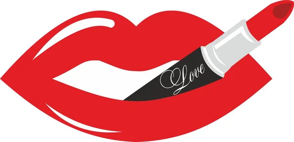 Makyaj sanatçı kırmızı dudaklar