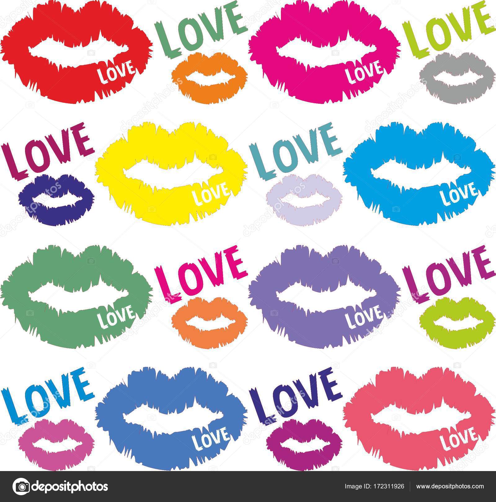 Background Lip Wallpaper Stock Vector C M Bogdanova
