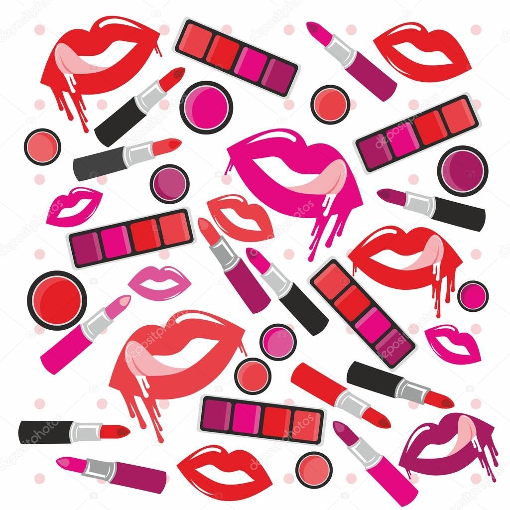 makeup lipstick print