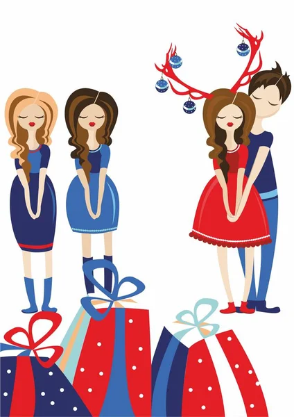 Yeni yıl, yılbaşı, yangın, gün bütün aşıkların aşk