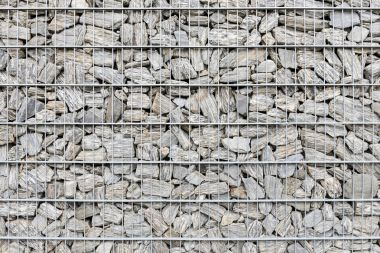 Gabion çit duvar.