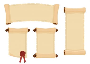 Parşömen verilirse ve eski Dekoratif süsleme ile kağıt yaprak