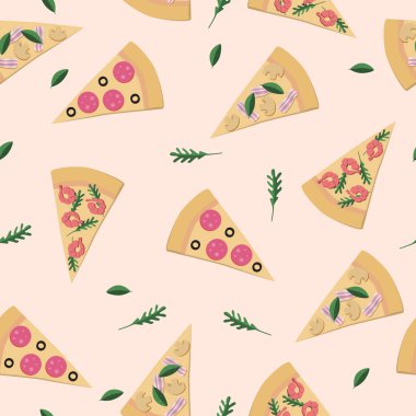 Pizza dilimleri ile Seamless Modeli