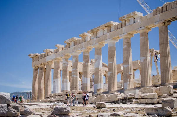 Parthenon tempel på Akropolis i Aten, Grekland — Stockfoto