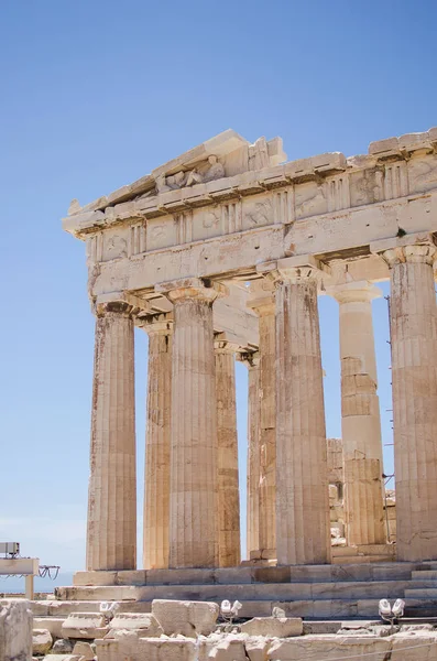 Parthenon tempel på Akropolis i Aten, Grekland — Stockfoto