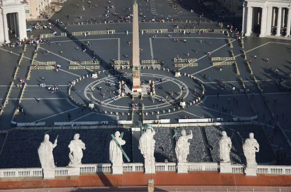 Piazza San Pietro 또는 St Peter Square, Vatican City, Rome, Italy. — 스톡 사진