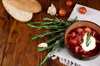 Rus geleneksel çorba - borsch