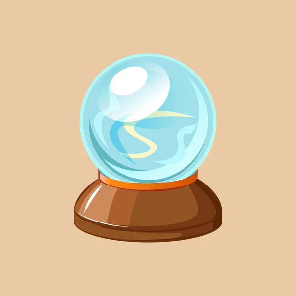 Icono bola de cristal mágico — Vector de stock