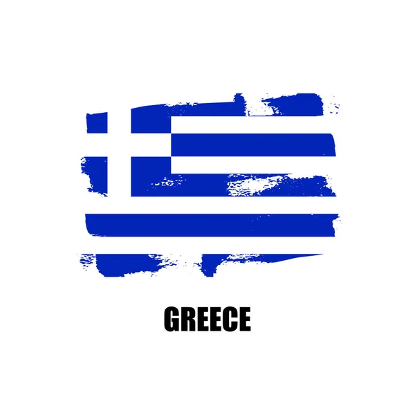 Vector Ελλάδα σημαία. Ημέρα ανεξαρτησίας της Ελλάδας — Διανυσματικό Αρχείο