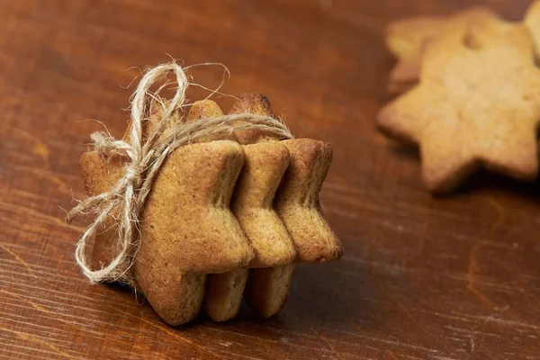 Zencefilli kurabiye. Lezzetli tatlı tatlı. Ekmek yapım ürünleri.