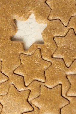 Zencefilli kurabiye. Hazırlık. Küçük yıldız