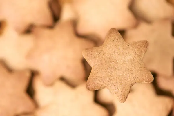 Shape star. Gingerbread Cookie. Bakery products. Delicious desse — Stock Photo, Image