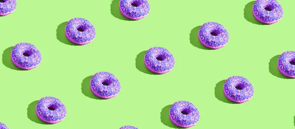 Viele Donuts. Konzept für Kuchen — Stockfoto