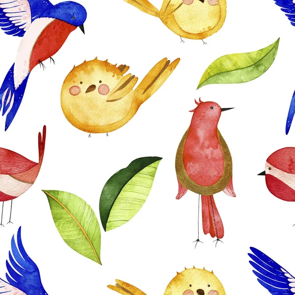 suluboya kuşlar seamless modeli. 