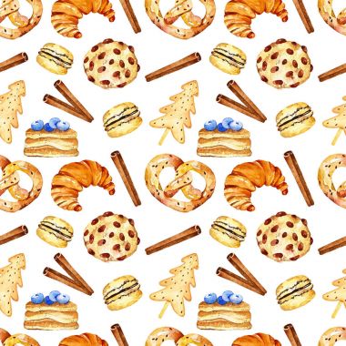 Suluboya nefis seamless modeli. 