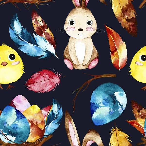 Suluboya Paskalya seamless modeli.