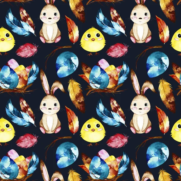 Suluboya Paskalya seamless modeli.