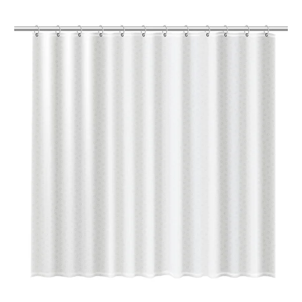 Blank shower curtains mock up to show your design. Stock Illustration