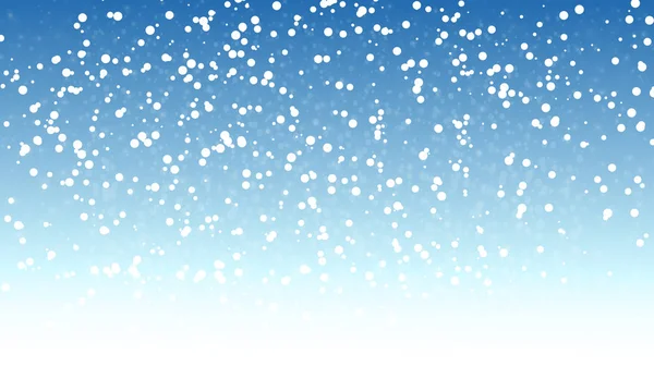 Christmas blue background with snow — Stock Vector