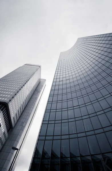 Vysoké mrakodrapy ve Frankfurtu — Stock fotografie