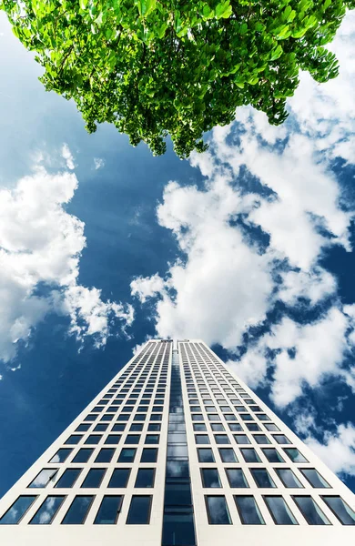 Hög skyskrapa i Frankfurt — Stockfoto