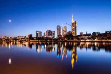 twilight in Frankfurt am Main