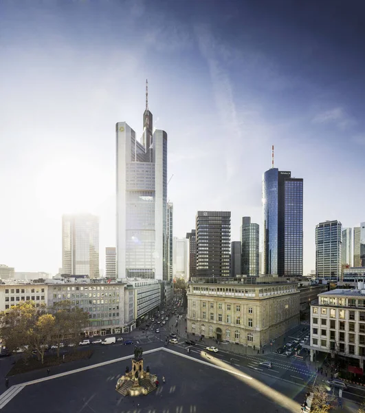 Skyline van Frankfurt am Main — Stockfoto