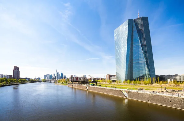 Banco Central Europeu em Frankfurt — Fotografia de Stock