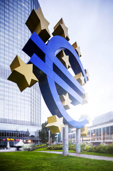 Знак валюты евро в ЕЦБ
