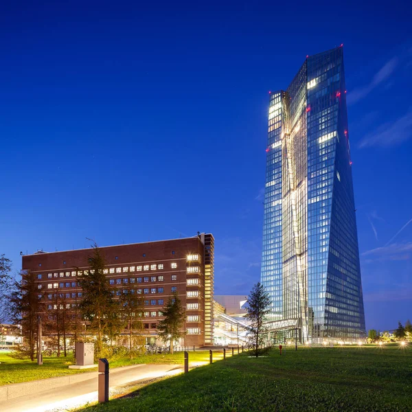 Banco Central Europeo en Frankfurt — Foto de Stock