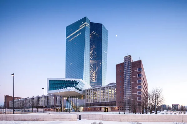 Den Europæiske Centralbank i Frankfurt - Stock-foto